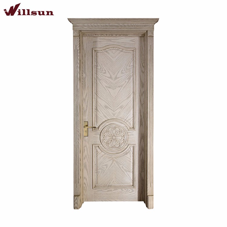 Manual Split Joint Wood Veneer Doors Entry Wood Door